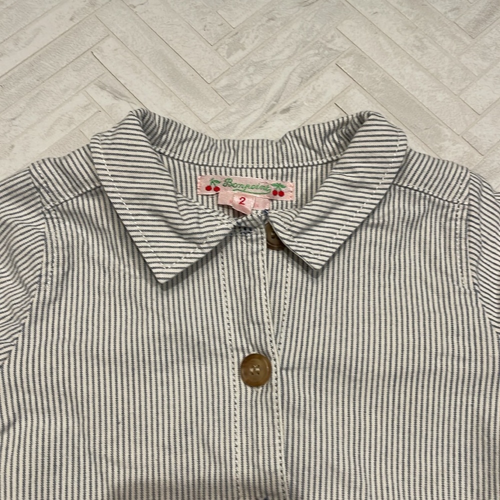 Bonpoint Spring Jacket , striped, size 2 - Picture 3 of 8